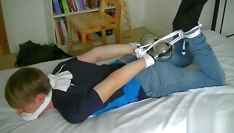 Sexy blonde's first time with her