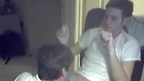 Sexy blonde babe having a masturbation show