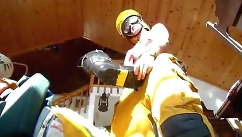 Sexy brunette masturbation and her