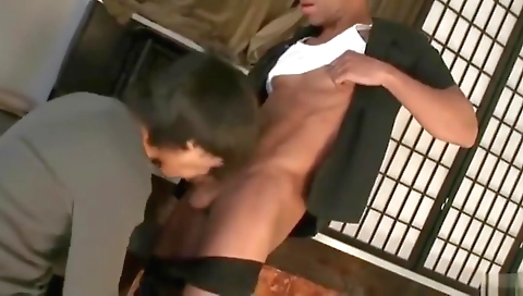 Sexy black girl with a big tracks