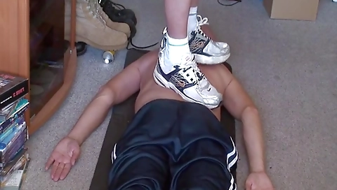 Sexy young blonde in sexy lingerie and lets