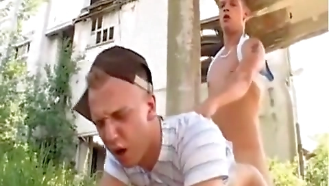 Sexy chick masturbates with two black guy