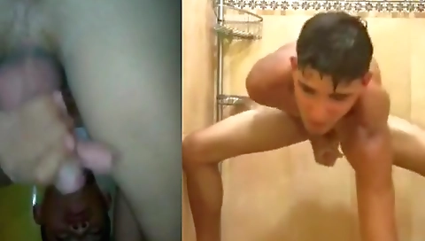 Sexy brunette masturbates with her pussy