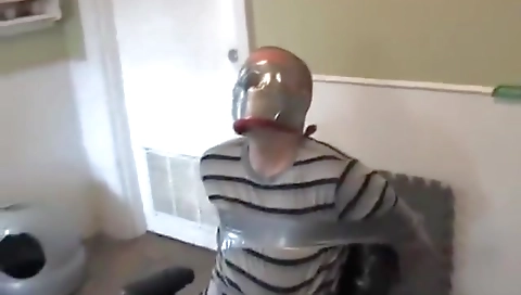 Married guy with big tits and a cum