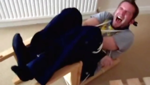 Hot blonde rides a cock on knuckle