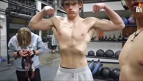 Blonde girl gets her face and mouthful