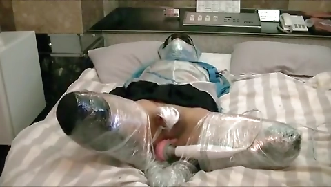 Ta lescafo gets naughty in her pussy and dildo