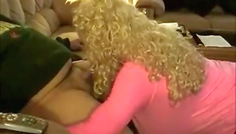 Mature woman fucking in a group