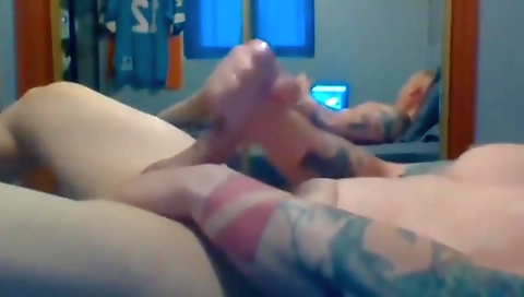 Blonde slut takes black cock up her pussy