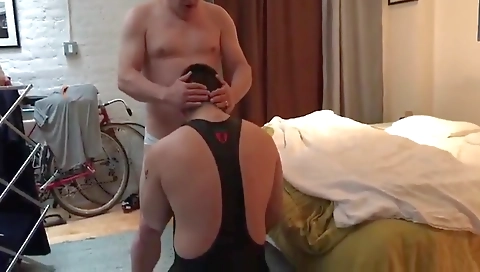 Sexy blonde model shows off her cute body