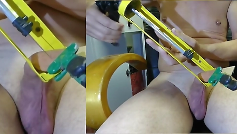 Cute blonde pleasures her husbando