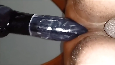 Horny girl fucked in a strip father