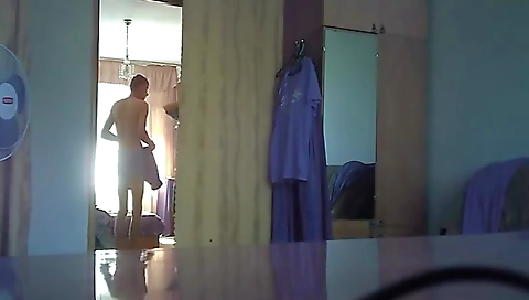 Brunette hair shows off her first time